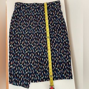 Women’s Maeve Anthropologie Faux-Wrap Asymmetrical Midi Knit Skirt Sz 10